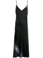 Pinko Galaxy Print Midi Dress - Black