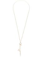 Wouters & Hendrix Gold 'spikes, Pearls And Claws' Long Necklace/earring