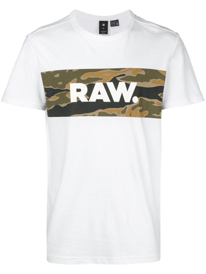 G-star Camouflage Panel T-shirt - White