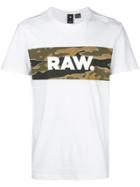 G-star Camouflage Panel T-shirt - White