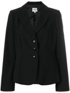 Armani Collezioni Fitted Blazer Jacket - Black