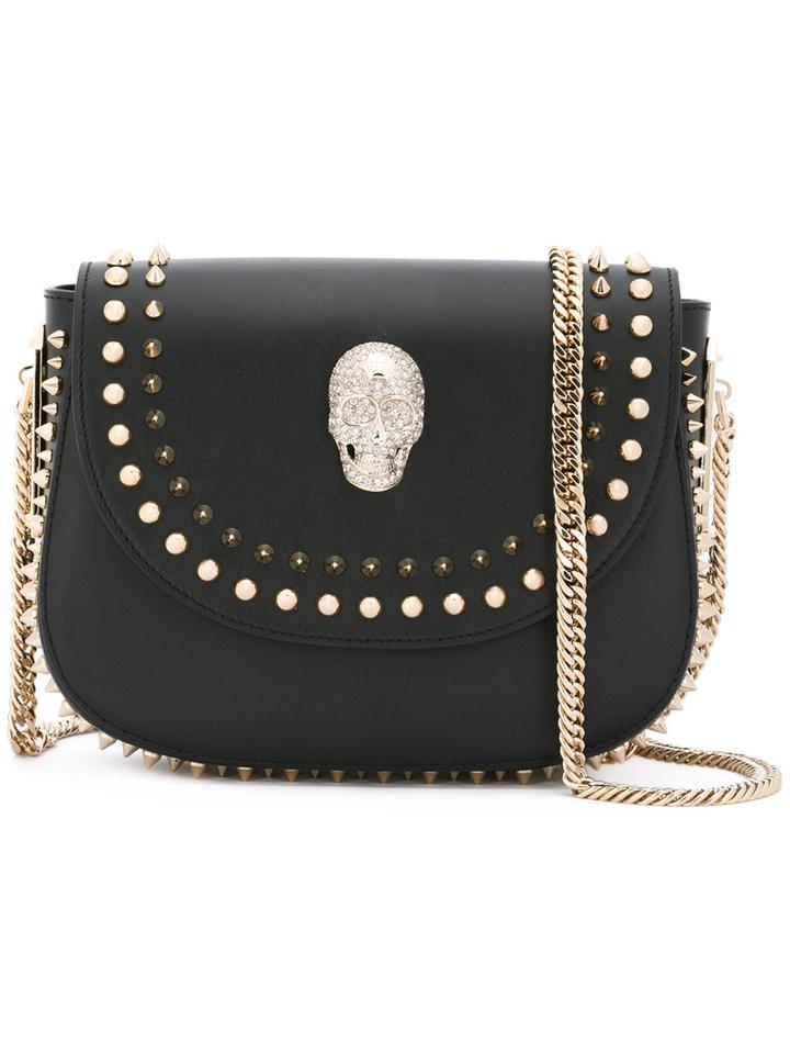 Philipp Plein - 'ajo' Mini Shoulder Bag - Women - Leather/metal - One Size, Women's, Black, Leather/metal