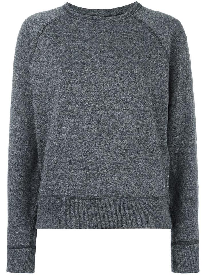 Rag & Bone /jean Eyelets Detailing Sweatshirt, Women's, Size: Small, Grey, Cotton/polyester