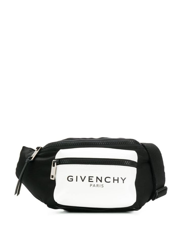 Givenchy Givenchy Paris Logo Print Belt Bag - Black