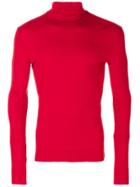 Calvin Klein 205w39nyc Fitted Roll-neck Sweater - Red