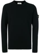 Stone Island - Logo Patch Jumper - Men - Polyester/wool - L, Black, Polyester/wool