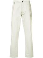 F.s.z - Pleated Chino Trousers - Men - Cotton - L, Nude/neutrals, Cotton