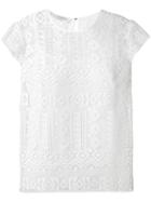 Philosophy Di Lorenzo Serafini Lace Detail Blouse, Women's, Size: 44, White, Polyester