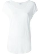 James Perse Curved Hem T-shirt, Women's, Size: 1, White, Cotton