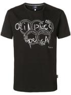 Cavalli Class Olympic Print T-shirt - Black