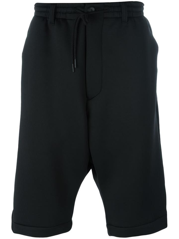 Y-3 Zip Pocket Shorts, Men's, Size: Large, Black, Polyester/spandex/elastane