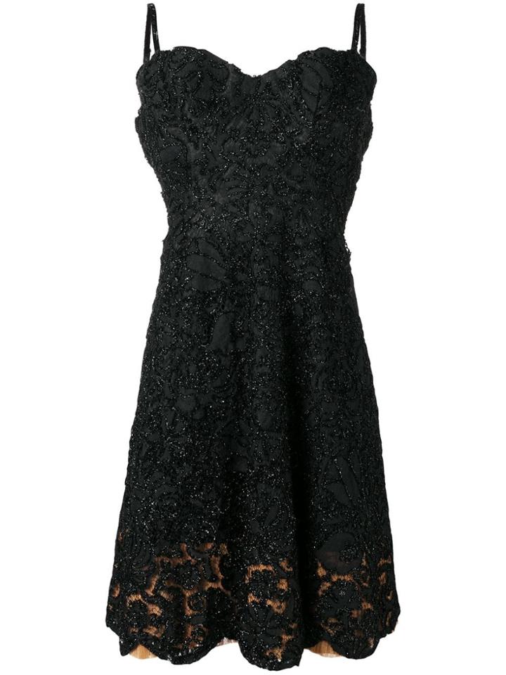 A.n.g.e.l.o. Vintage Cult 1950 Embroidered Lace Dress - Black