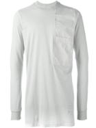 Rick Owens Drkshdw Longline Sweatshirt, Men's, Size: Large, Grey, Cotton