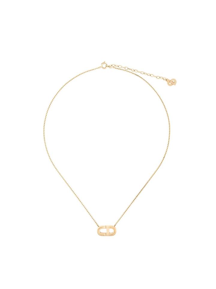 Christian Dior Pre-owned Cd Logo Necklace - Gold
