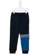 Kenzo Kids Colour Block Jogging Bottoms, Boy's, Size: 8 Yrs, Blue