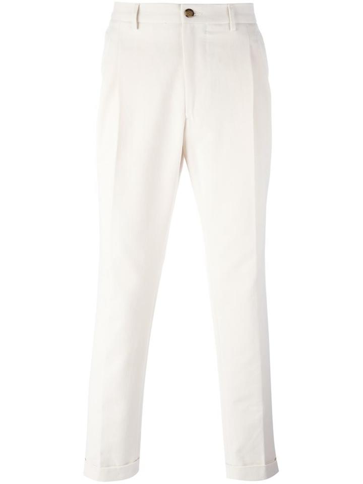 Etro Loose-fit Chinos, Men's, Size: 48, Nude/neutrals, Cotton