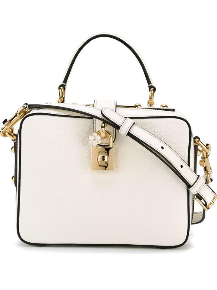 Dolce & Gabbana - 'rosaria' Tote - Women - Calf Leather - One Size, White, Calf Leather