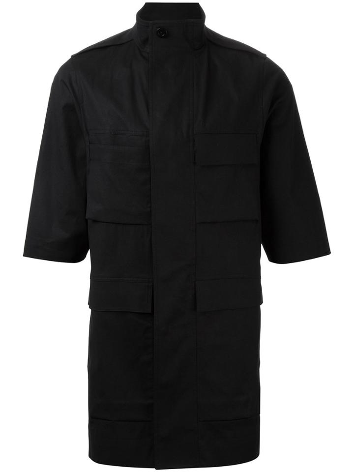 Rick Owens Half Sleeve Field Jacket - Black