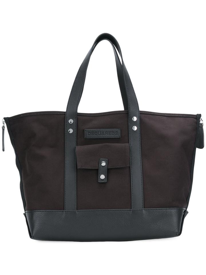 Dsquared2 Large Logo Shopper - Black