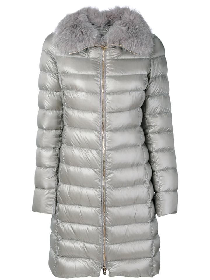 Herno Puffer Midi Coat - Grey