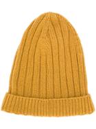 Holland & Holland Cashmere Knited Beanie - Yellow