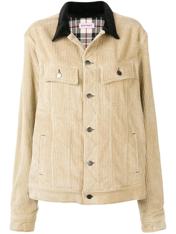 Palm Angels Corduroy Trucker Jacket - Neutrals