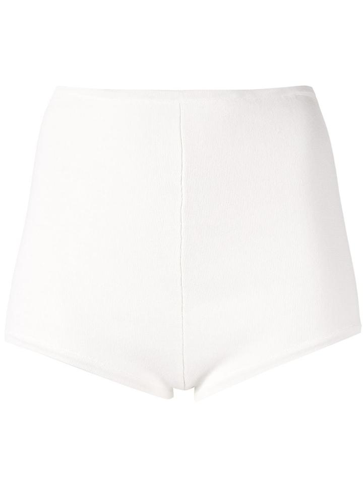 Sir. Suvi High-waisted Knitted Shorts - White