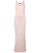 Ann Demeulemeester Fitted Long Dress - Pink