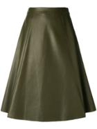 Drome Midi Flared Skirt - Green
