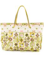 Fendi Pre-owned Embroidered Tote Bag - White
