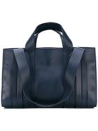 Corto Moltedo - 'costanza' Medium Bag - Women - Cotton/nappa Leather - One Size, Blue, Cotton/nappa Leather