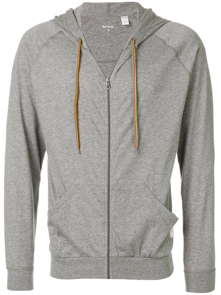 Paul Smith Rainbow Drawstring Hoody - Grey