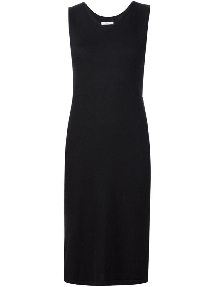 321 Classic V-neck Dress, Women's, Size: Medium, Black, Cotton