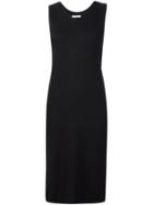 321 Classic V-neck Dress, Women's, Size: Medium, Black, Cotton