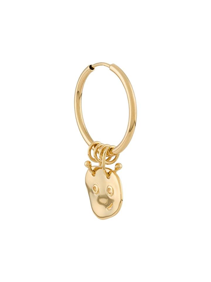 Maria Black Happy Happy Hoop Earring - Gold