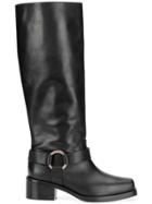 Red Valentino Red(v) Harness Boots - Black
