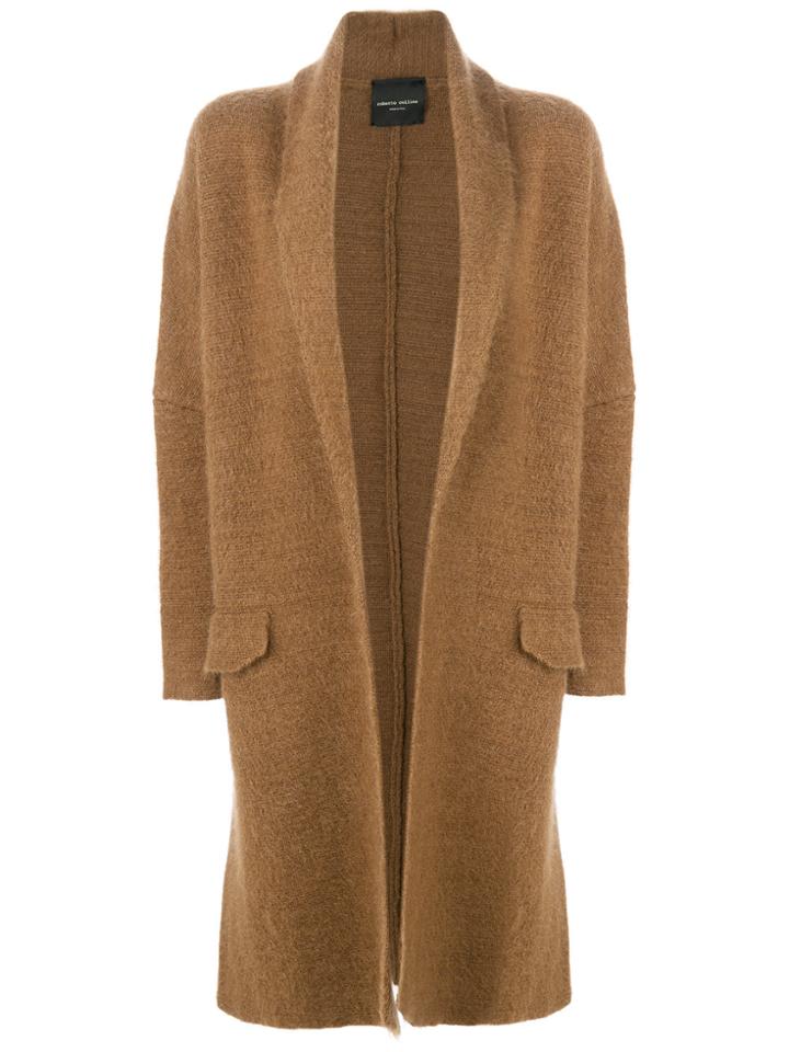 Roberto Collina Flap Pocket Coat - Brown