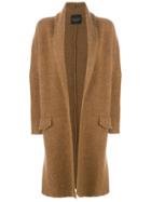Roberto Collina Flap Pocket Coat - Brown