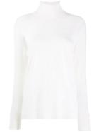 Agnona Roll-neck Sweater - White