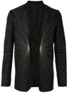 Rick Owens - Embroidered Blazer - Men - Cotton/cupro/viscose/virgin Wool - 54, Black, Cotton/cupro/viscose/virgin Wool