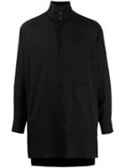 Yohji Yamamoto Stand-up Collar Shirt - Black