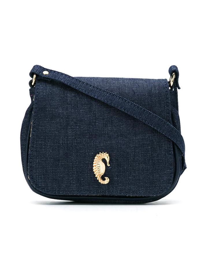 Xaa - Denim Crossbody Bag - Women - Cotton/leather - One Size, Blue, Cotton/leather