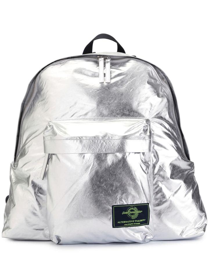 Juun.j Metallic Backpack - Silver