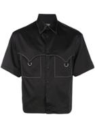 Lanvin Western Short Sleeved Shirt - Black
