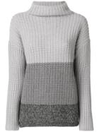 Fabiana Filippi Gradient Knitted Jumper - Grey