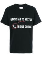 Sacai Lawrence Weiner Slogan T-shirt - Black