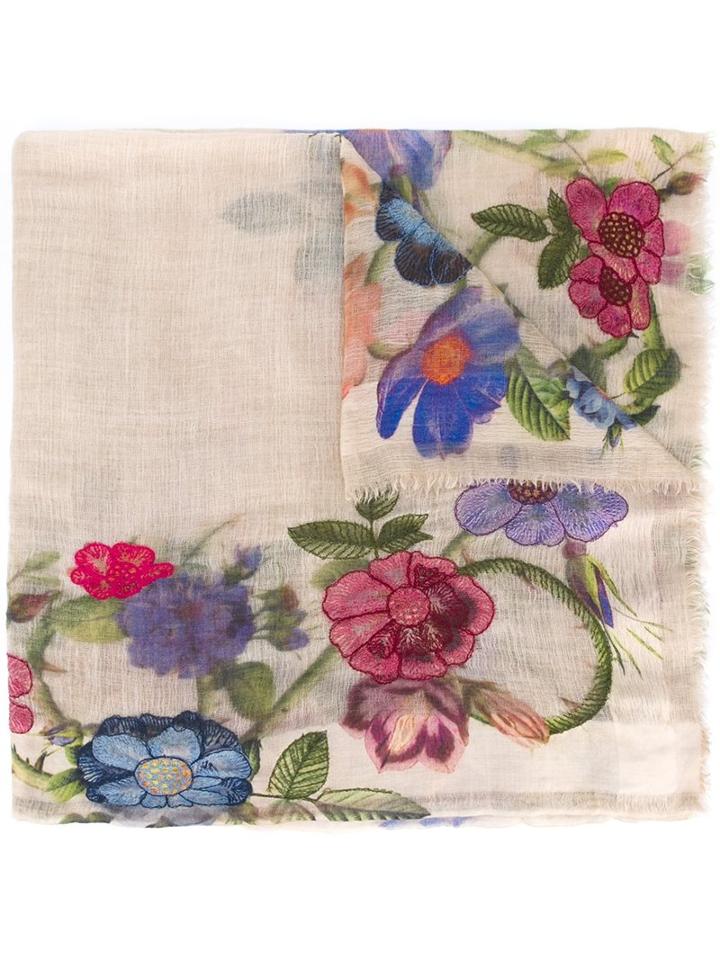 Faliero Sarti 'rampicante' Scarf, Women's, Nude/neutrals, Silk/polyester/viscose/wool