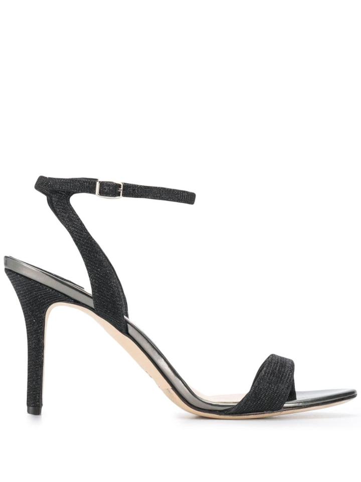 The Seller Woven Stiletto Sandals - Black