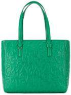 Salvatore Ferragamo Logo Embossed Tote