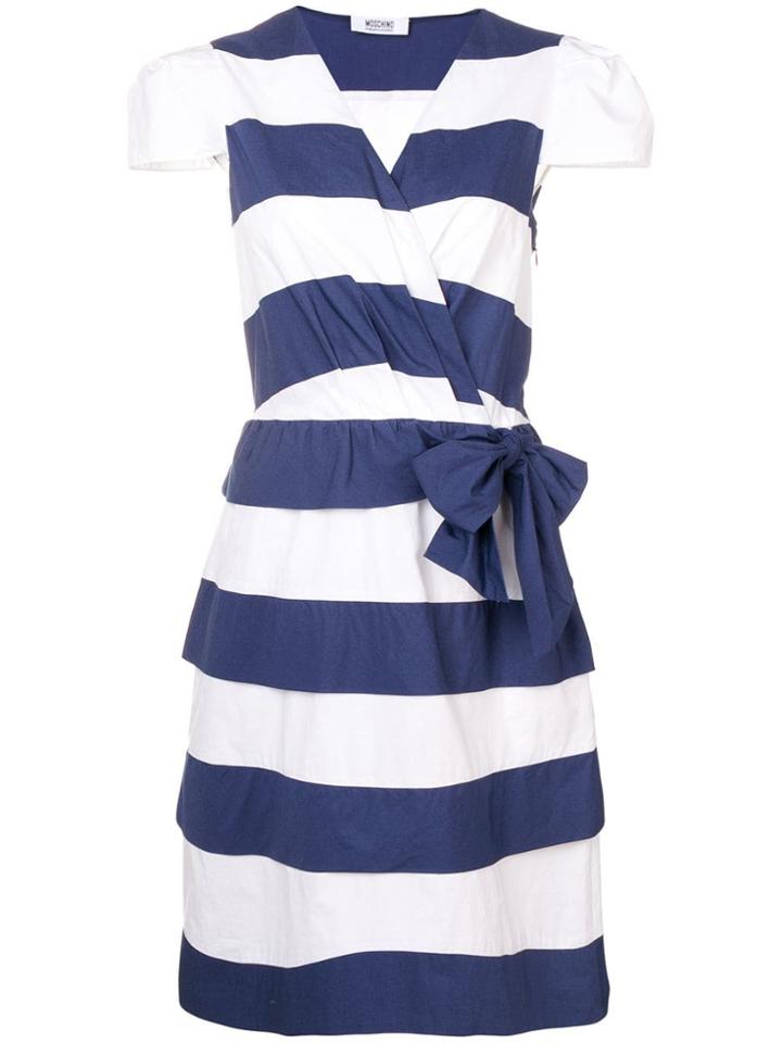 Moschino Vintage 2000's Striped Dress - Blue